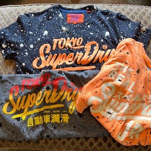 SuperDry T-shirts. Lot of 3.
